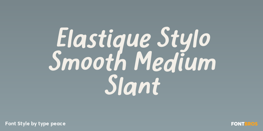 Elastique Stylo Smooth Medium Slant Poster