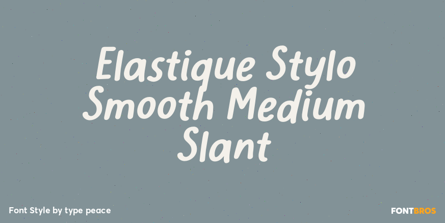 Elastique Stylo Smooth Medium Slant Poster