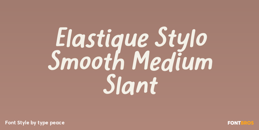 Elastique Stylo Smooth Medium Slant Poster