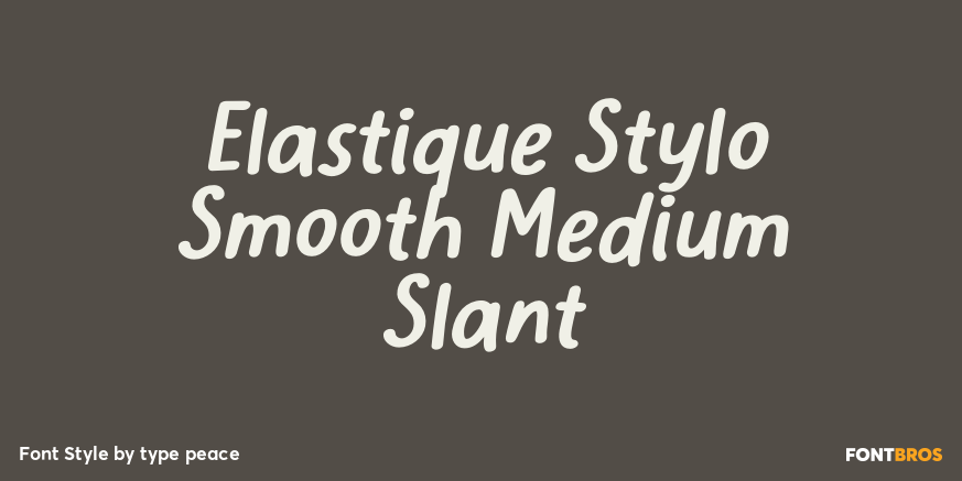 Elastique Stylo Smooth Medium Slant Poster