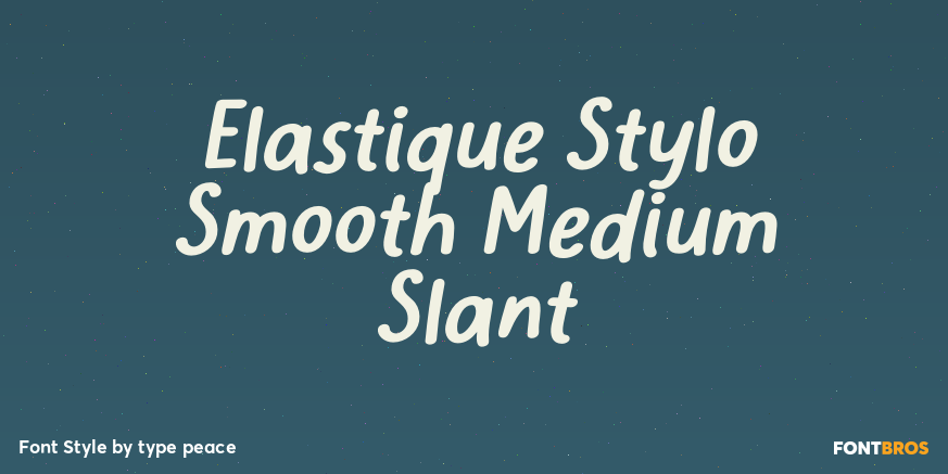 Elastique Stylo Smooth Medium Slant Poster