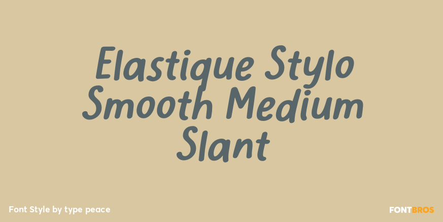 Elastique Stylo Smooth Medium Slant Poster