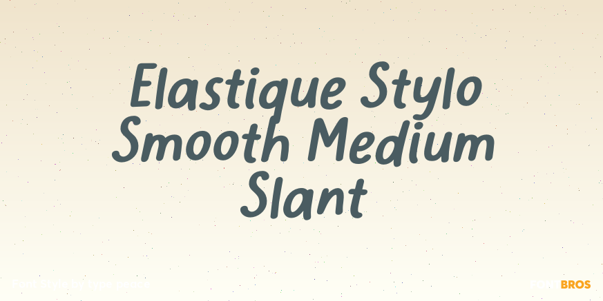 Elastique Stylo Smooth Medium Slant Poster