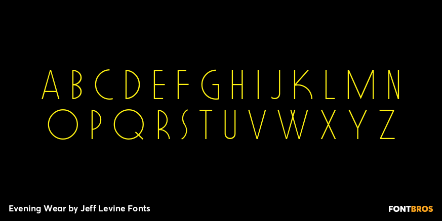 Evening Wear Font Poster #3