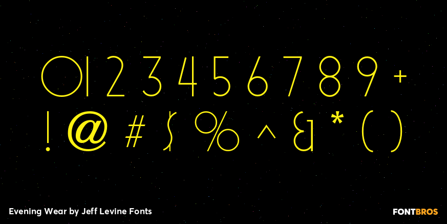 Evening Wear Font Poster #4