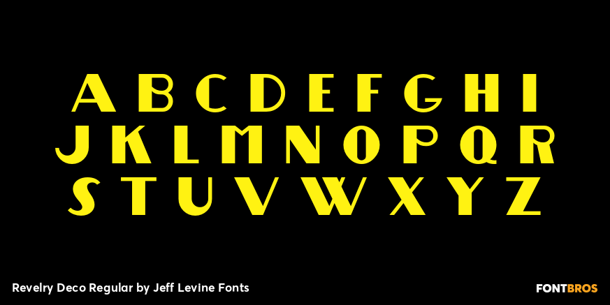 Revelry Deco Regular Font Poster #3