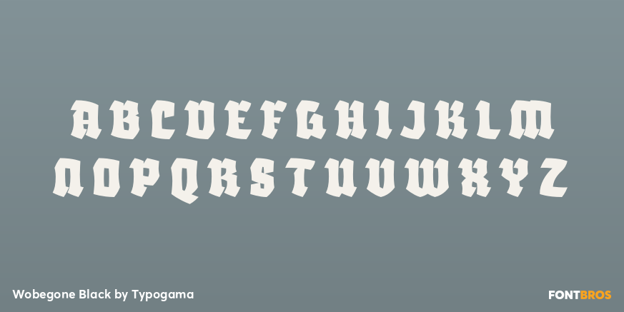 Wobegone Black Font Poster #2