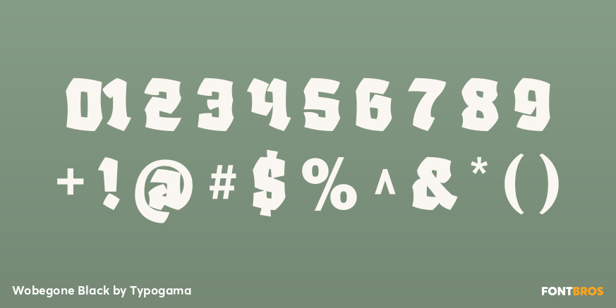 Wobegone Black Font Poster #4