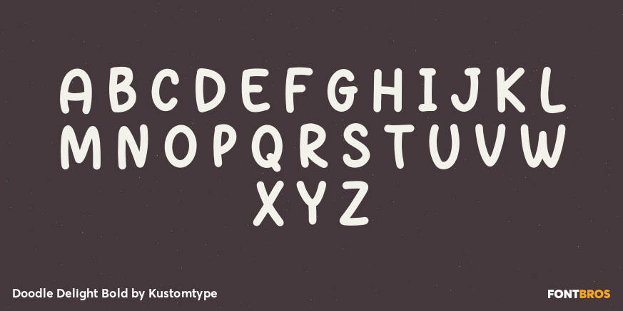 Doodle Delight Bold Font Poster #2