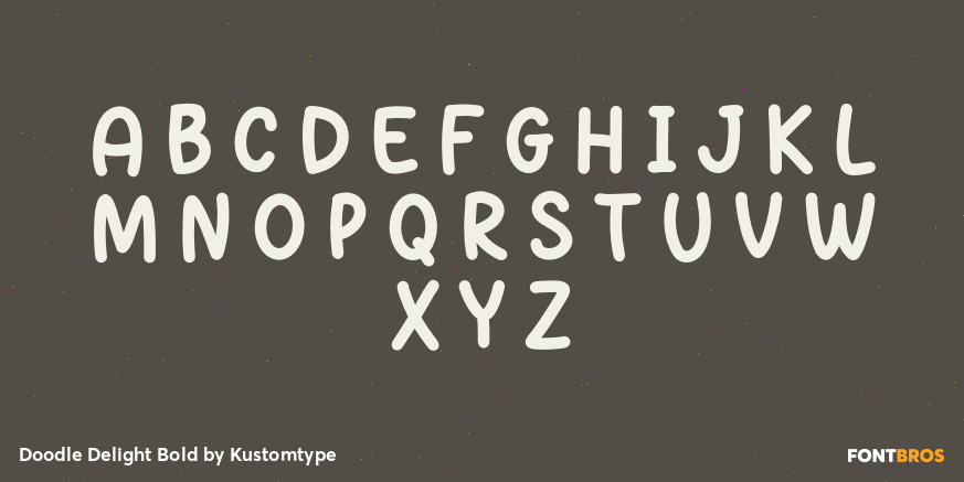 Doodle Delight Bold Font Poster #1