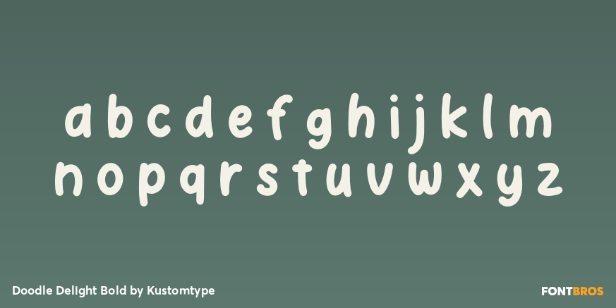 Doodle Delight Bold Font Poster #1