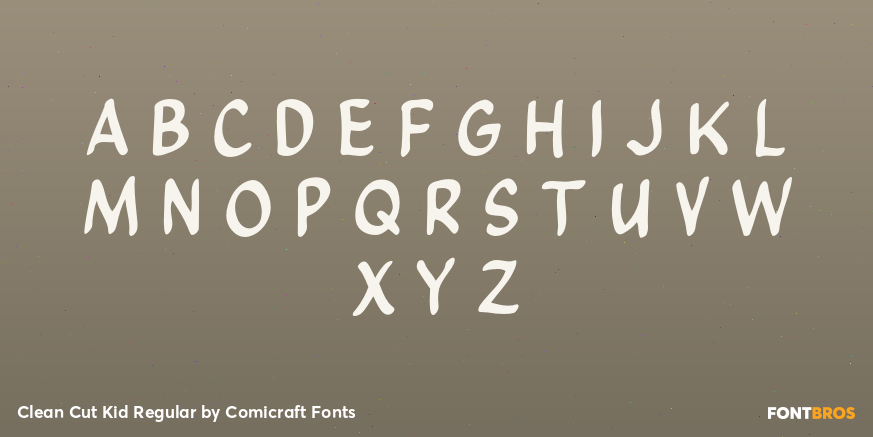 Clean Cut Kid Regular Font Poster #2
