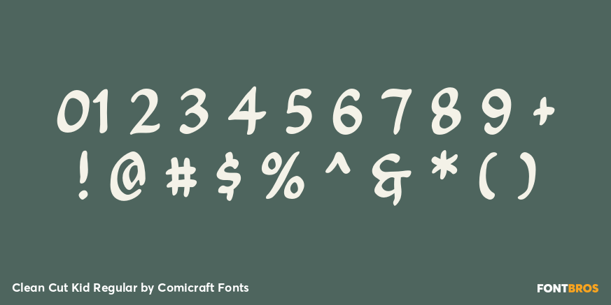 Clean Cut Kid Regular Font Poster #4