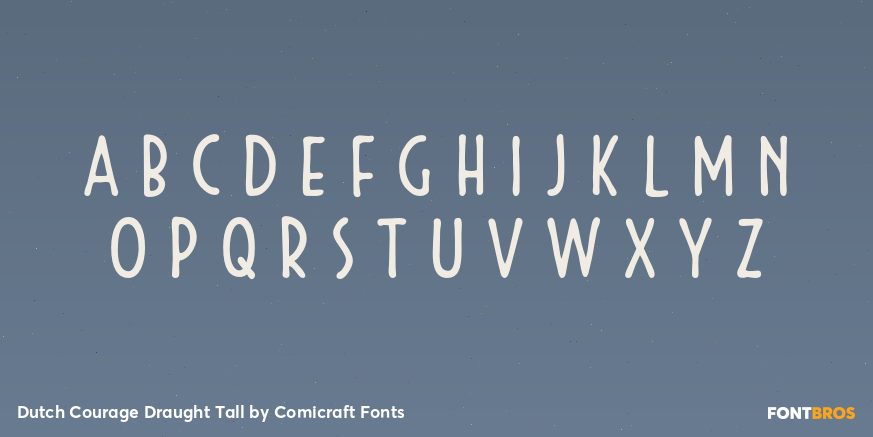 Dutch Courage Draught Tall Font Poster #2