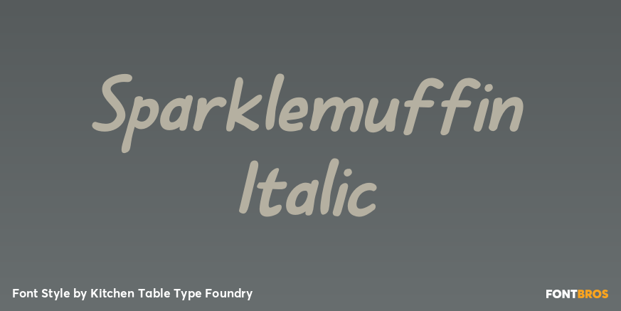 Sparklemuffin Italic Font Poster #1