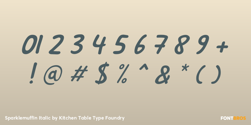 Sparklemuffin Italic Font Poster #4