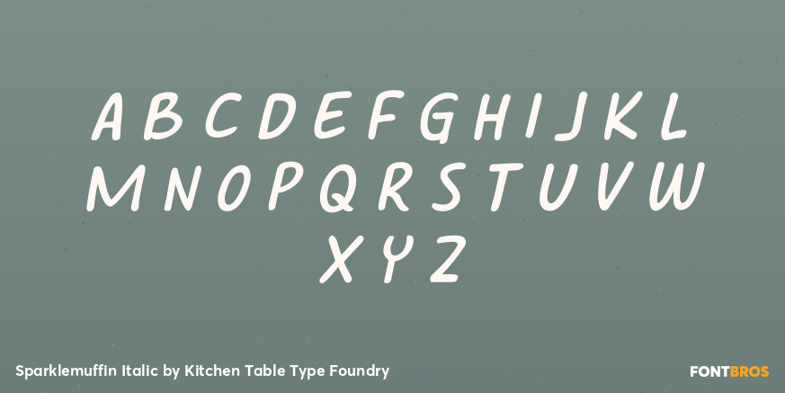Sparklemuffin Italic Font Poster #2