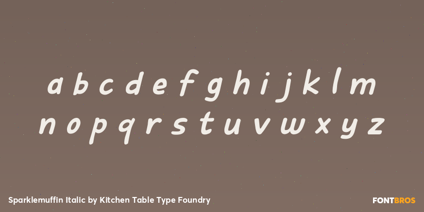 Sparklemuffin Italic Font Poster #3