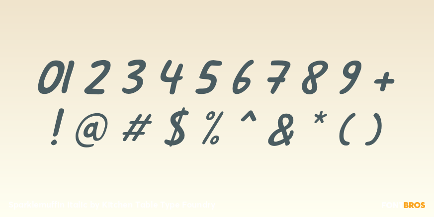 Sparklemuffin Italic Font Poster #4