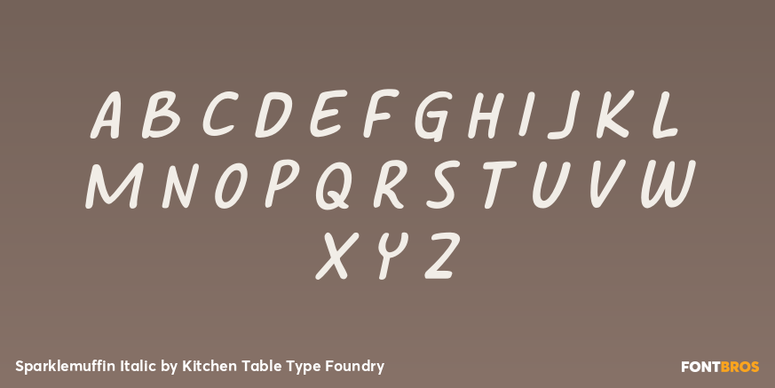 Sparklemuffin Italic Font Poster #2
