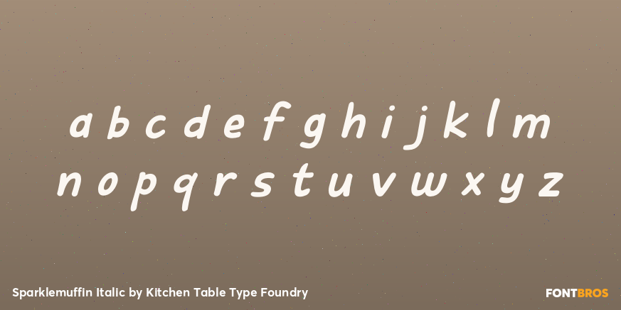Sparklemuffin Italic Font Poster #3