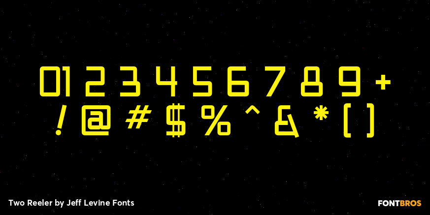 Two Reeler Font Poster #4