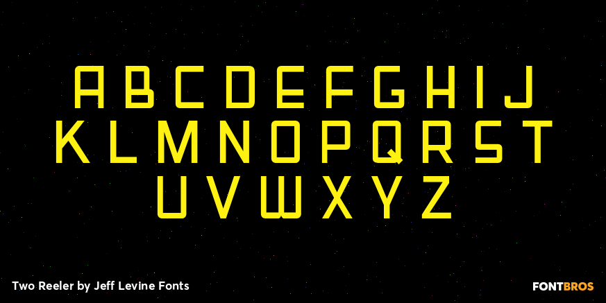 Two Reeler Font Poster #2