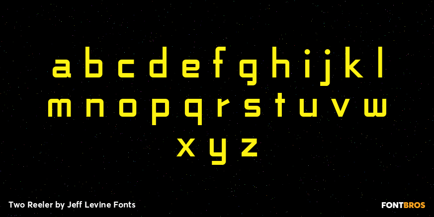 Two Reeler Font Poster #3