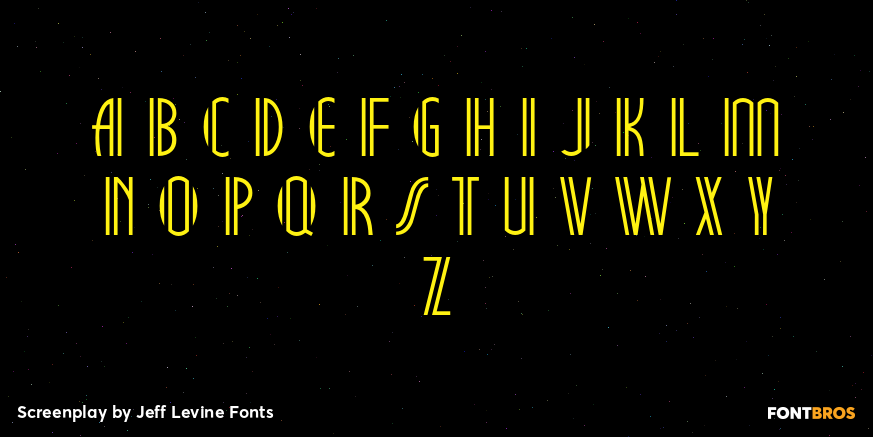 Screenplay Font Poster #3