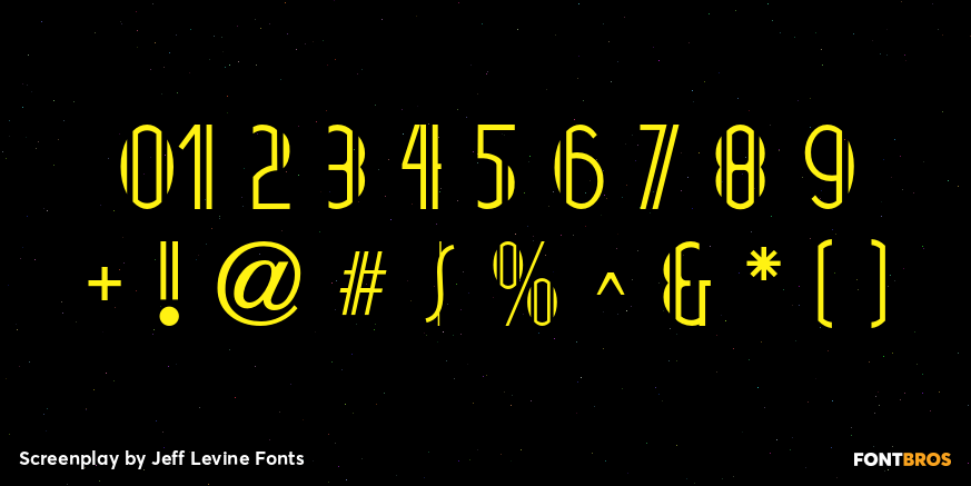 Screenplay Font Poster #4