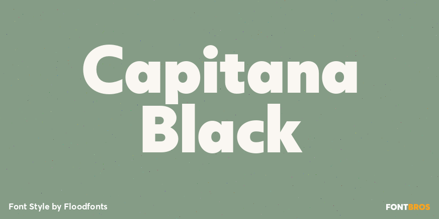 Capitana Black Font Poster #1
