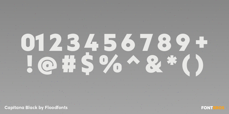 Capitana Black Font Poster #1