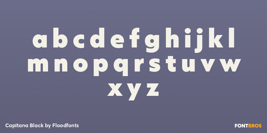 Capitana Black Font Poster #3