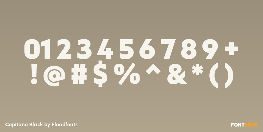 Capitana Black Font Poster #4
