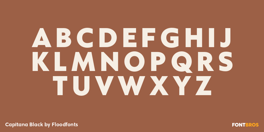 Capitana Black Font Poster #1