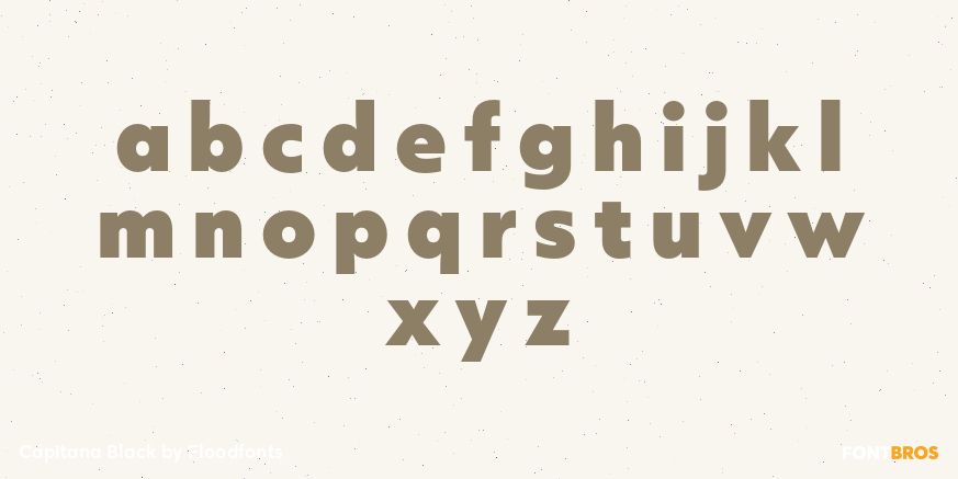 Capitana Black Font Poster #1