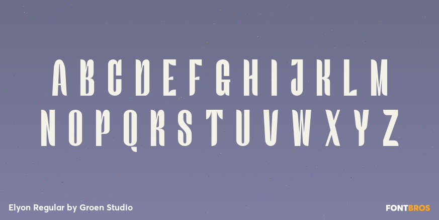 Elyon Regular Font Poster #2
