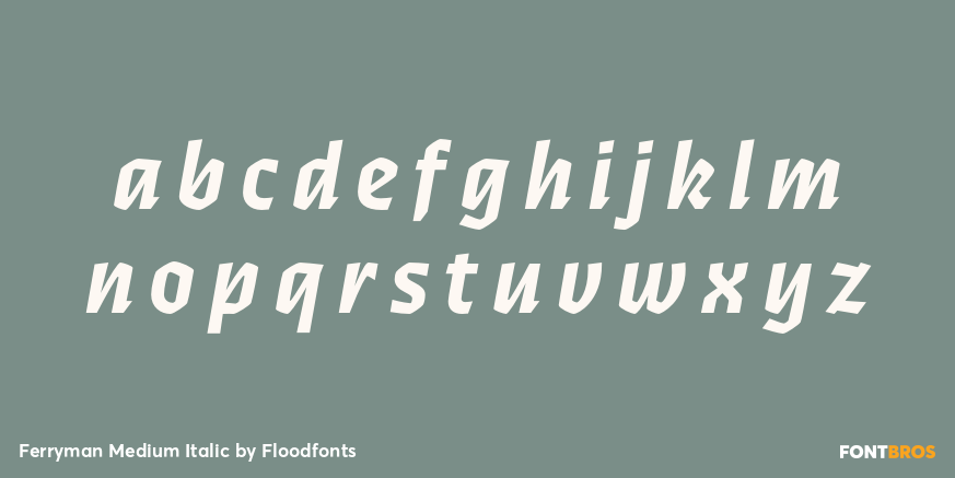 Ferryman Medium Italic Font Poster #1