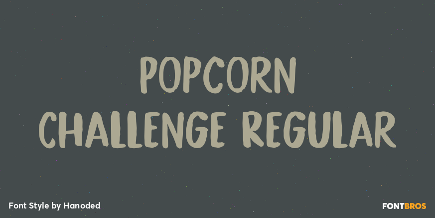 Popcorn Challenge Regular Font Poster #1