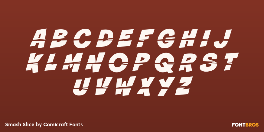 Smash Slice Font Poster #2