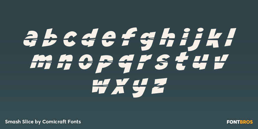 Smash Slice Font Poster #3