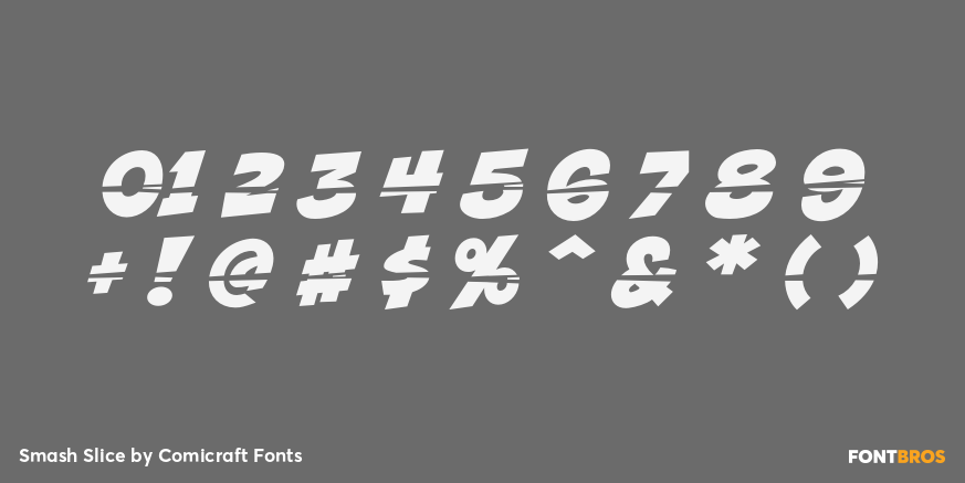 Smash Slice Font Poster #4