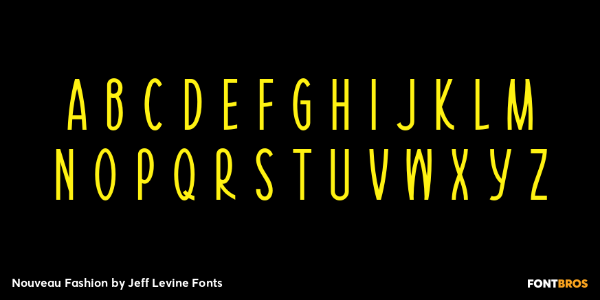 Nouveau Fashion Font Poster #3