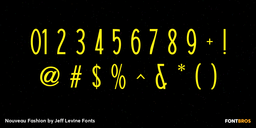 Nouveau Fashion Font Poster #4