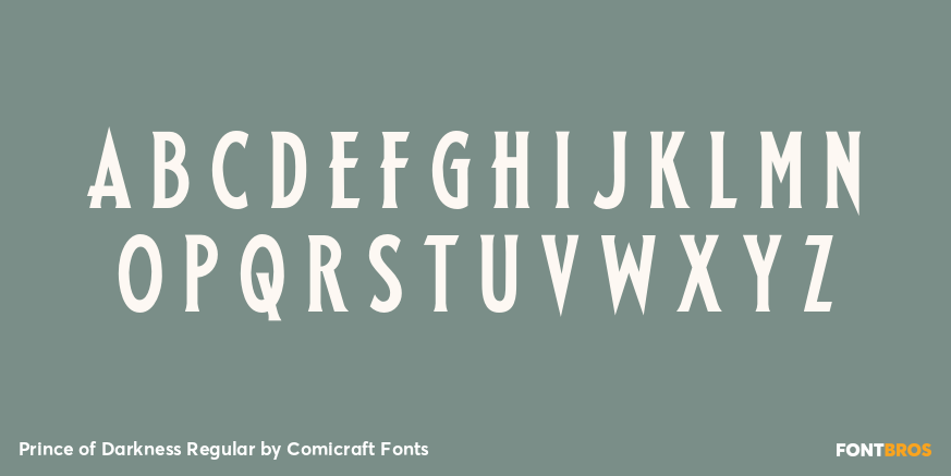 Prince of Darkness Regular Font Poster #2