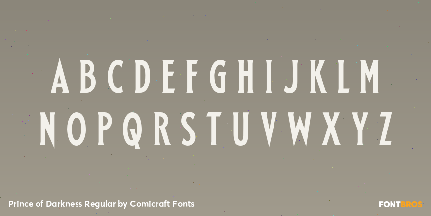 Prince of Darkness Regular Font Poster #3