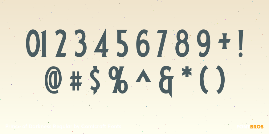 Prince of Darkness Regular Font Poster #4