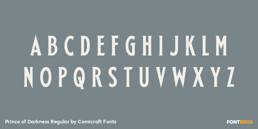 Prince of Darkness Regular Font Poster #1