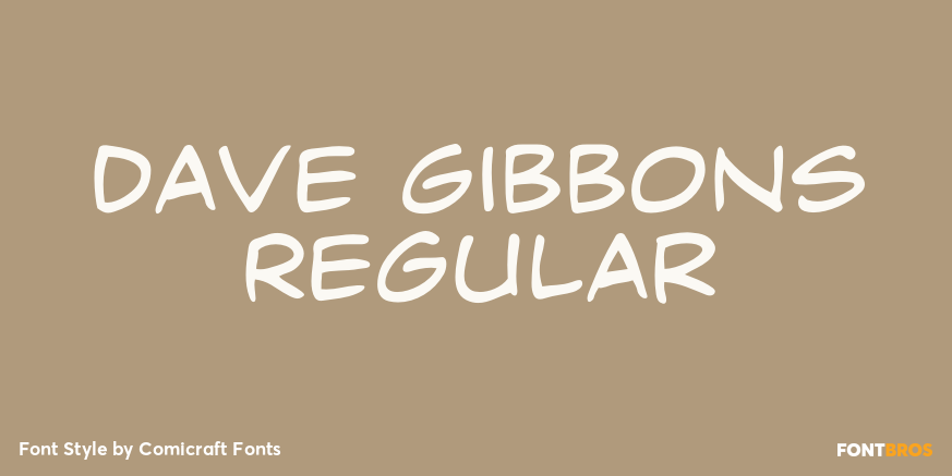 Dave Gibbons Regular Poster