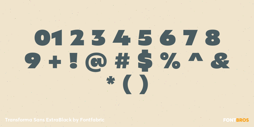 Transforma Sans ExtraBlack Font Poster #4